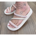 Papete Feminina Moleca com Strass e Palmilha Acolchoada