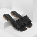 Sandália Feminina Flat Rasteira H Moda Rasteirinha Verão Tendência Dia a Dia Blogueira Original