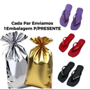 Chinelo Feminino com Glitter e Pingentes Elegante - Nova Tendência