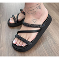 Papete Feminina Moleca com Strass e Palmilha Acolchoada