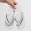 Chinelo Feminino com Glitter e Pingentes Elegante - Nova Tendência