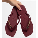 Chinelo Feminino com Glitter e Pingentes Elegante - Nova Tendência